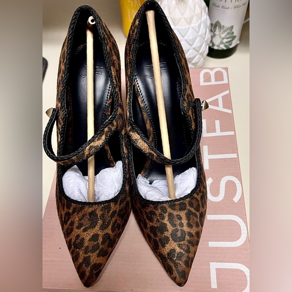 JustFab High heel Pumps Adelaide Leopardino New in box 4” heel - Picture 3 of 14